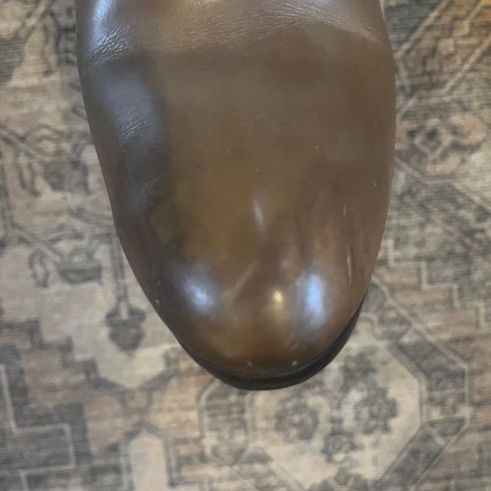 Vintage Brown Leather and Suede Boots Sz 8 - Picture 10 of 14